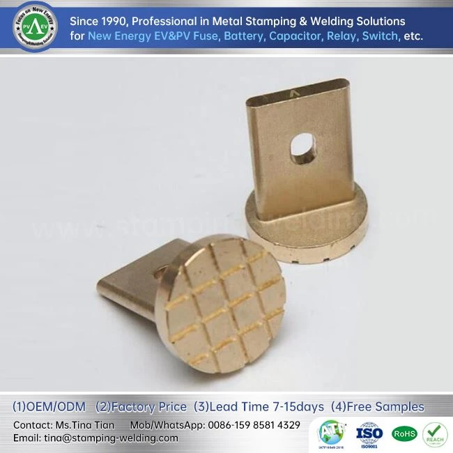 Copper Brass Contact Blade For Electric Vehicle Fuse