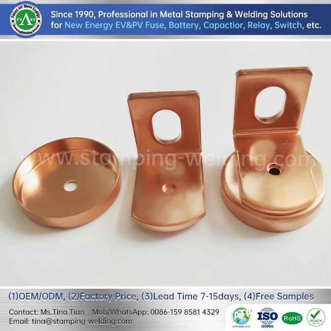 Copper Cap And L-type Terminal For EV Fuse