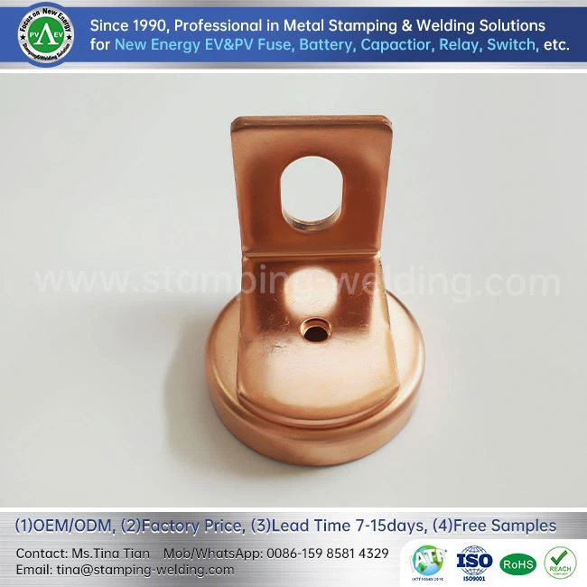 Copper Cap And L-type Terminal For EV Fuse