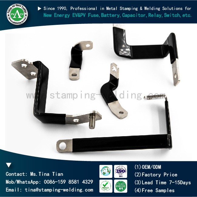 PVC Dipping Insulated Battery Busbar Flexible Copper Bus bar