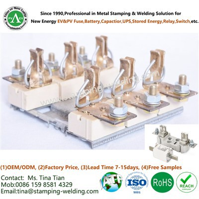 나이프 블레이드 유형 퓨즈 링크용 구리 홀더