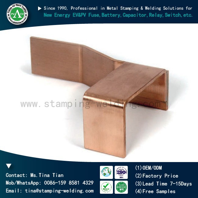 High Quality Customized Copper Busbar Jumper Bar Metal Stamping Part