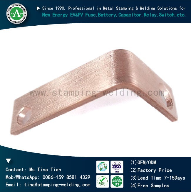 맞춤형 구리 공통로 점퍼 바 금속 스탬핑 부품