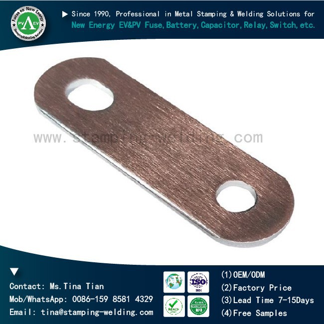 Customized Copper Busbar Jumper Bar Metal Stamping Part Export Supplier