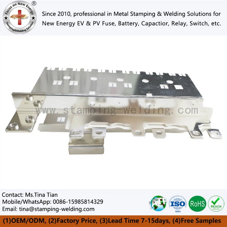 Capacitor laminating bus bar