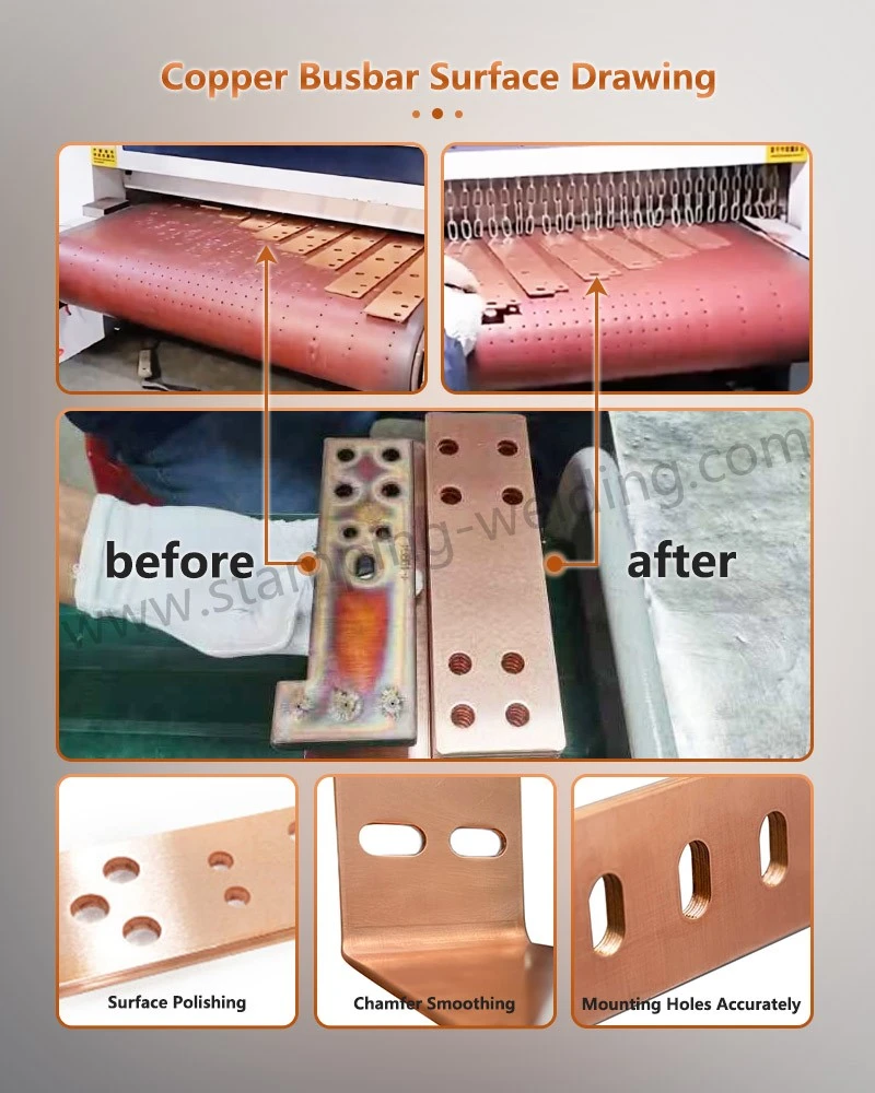 copper grounding busbar Surface Drawing copper grounding busbar Surface Drawing
