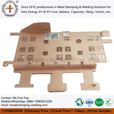 평평한 구리 버스 바