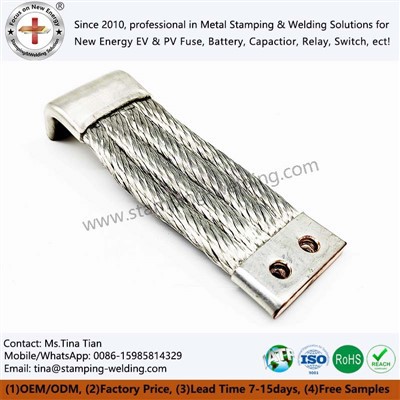 유연한 구리 브레이드 와이어 버스 바